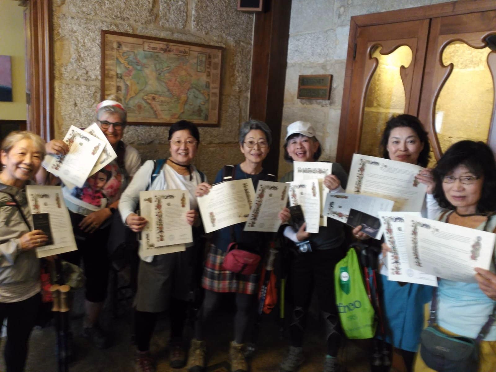 Compostela certificate after walking de Camino de Santiago