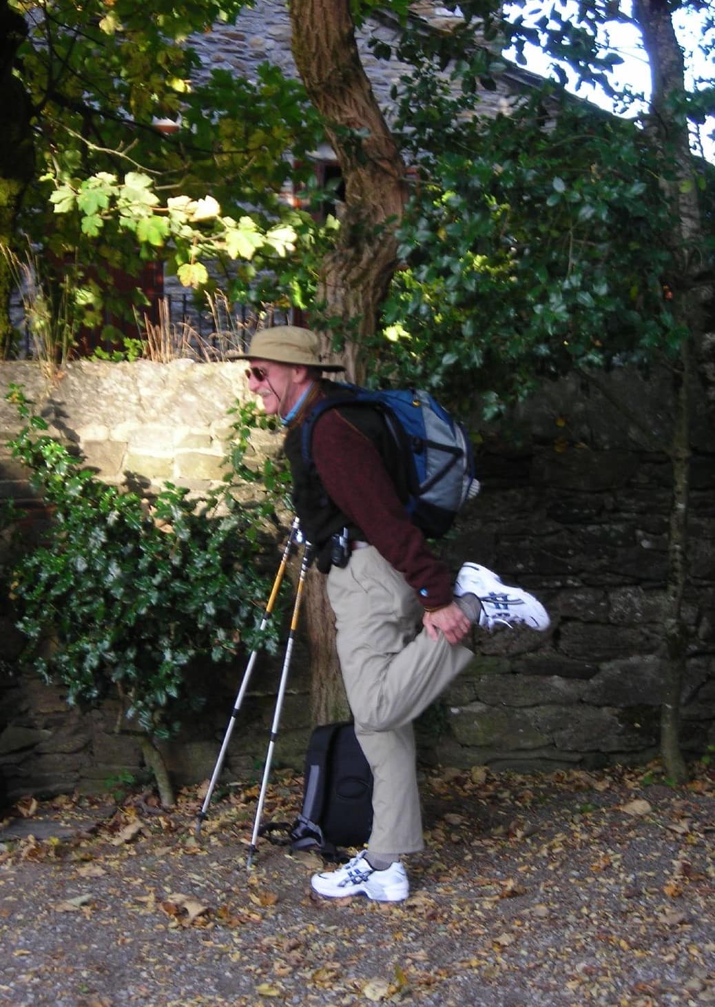 Stretching exercises for Pilgrims on the Camino