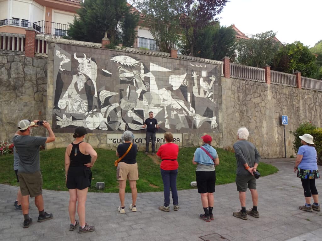 The Pablo Picasso Guernca monument in Guernica.
