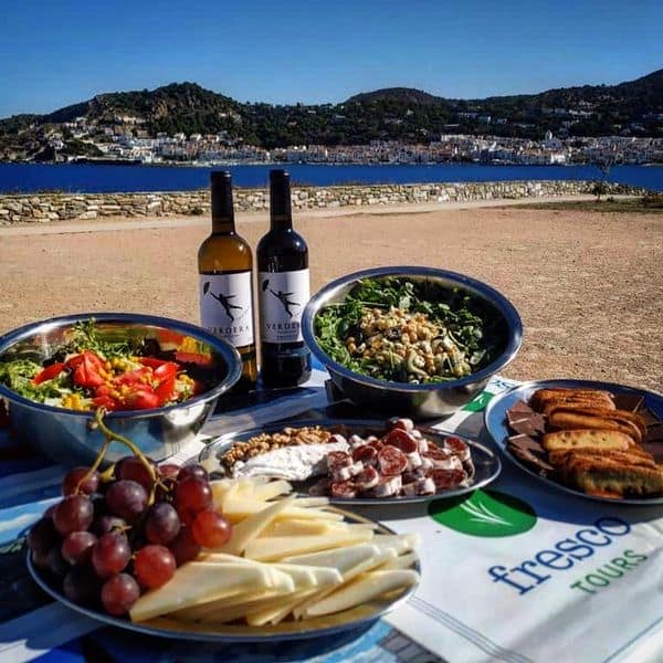 Gourmet picnic on the Costa Brava.
