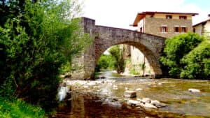The Bridge at Zubiri on the Camino de Santiago.