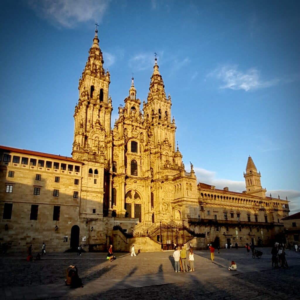 The cathedral of Santiago de Compostela.