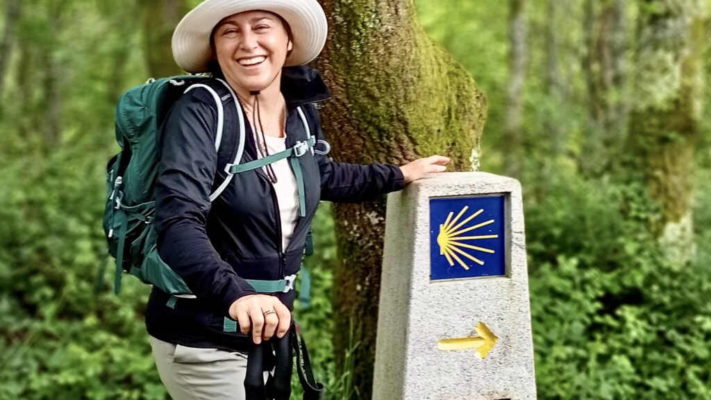 A Pilgrim on the Camino Francés/French Way.