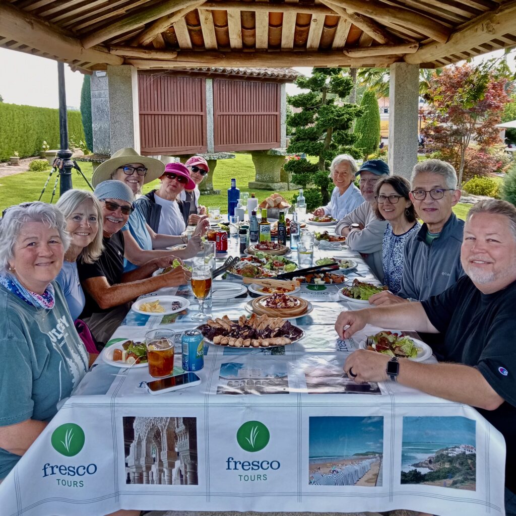 Pampered Pilgrims at a Fresco Tours Picnic.