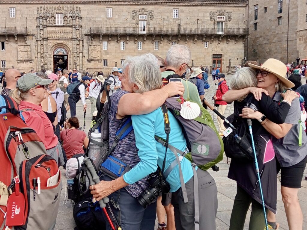 Camino connections and celebrating in Santiago.