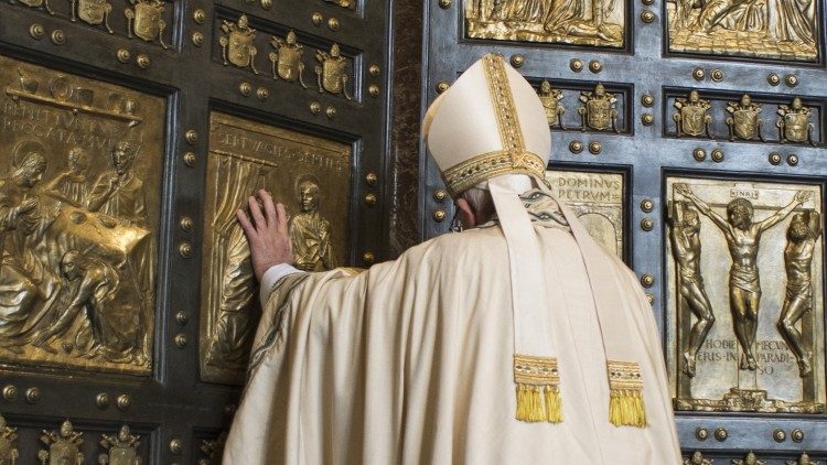 pope Francis and the Holy Door in Rome