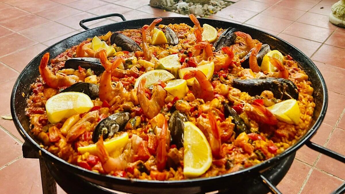 A Spanish Seafood Paella