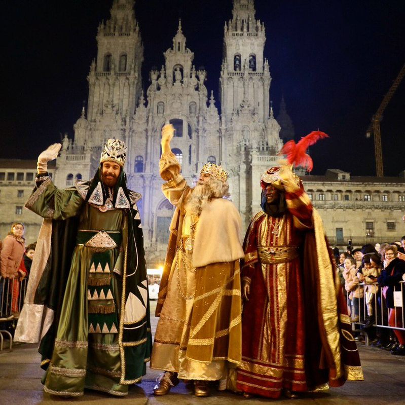 The Three kIngs. Reyes Magos in Santiago de Compostela